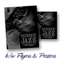 Black & White Flyers & Posters