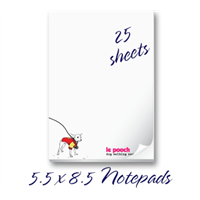 5.5 x 8.5 Notepads 25 sheets